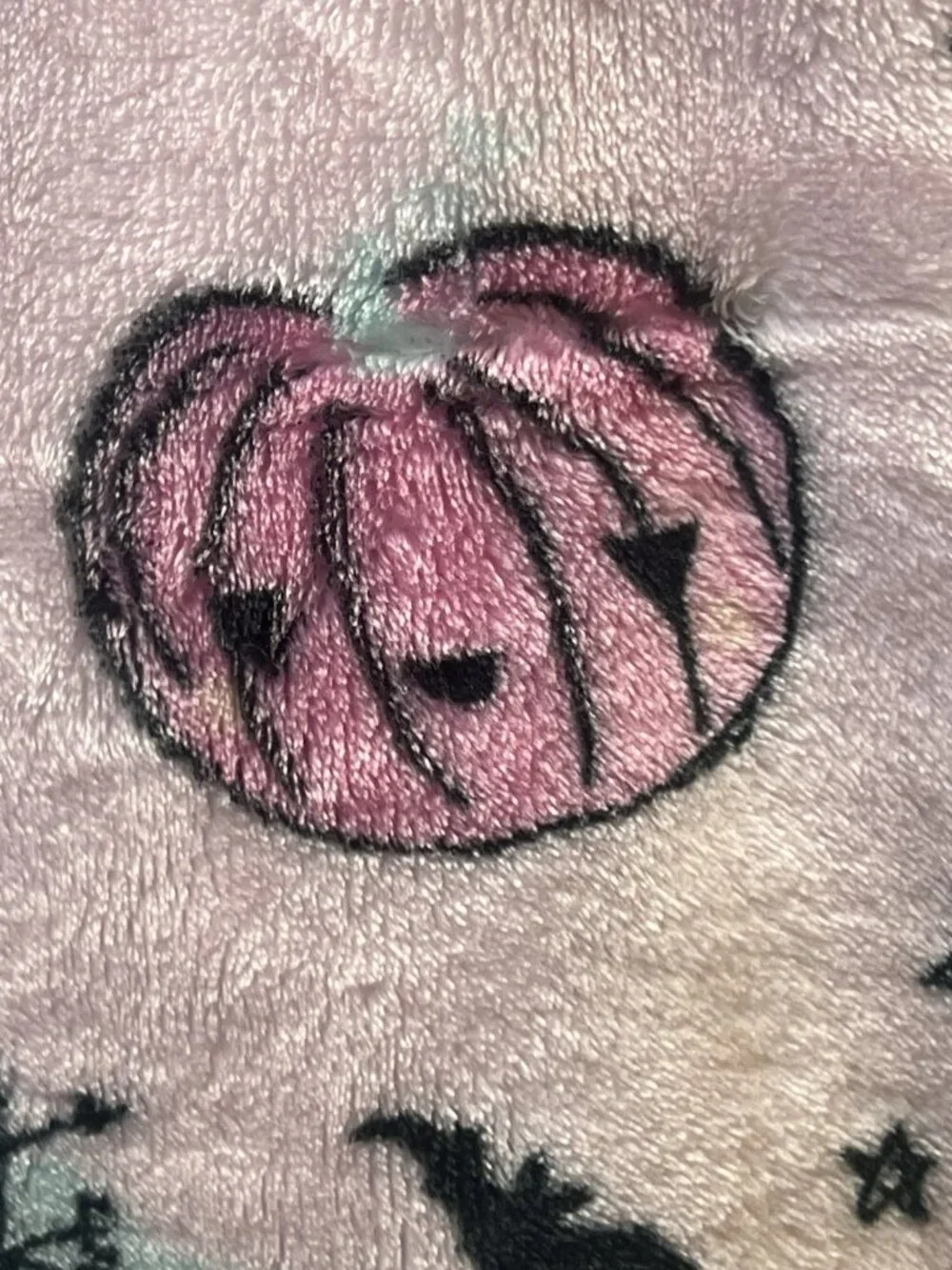 Cynthia Rowley Halloween 50” x 60” Fuzzy Throw Blanket Kids Haunted House NWT